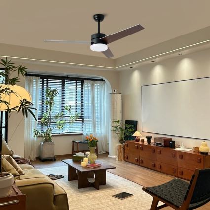 Immax NEO 07285L - Dimbare LED+CCT plafondventilator VARIABLE LED/24W/230V 3000/4000/6000K Wi-Fi Tuya Ø 132 cm + afstandsbediening