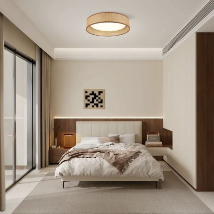 Immax NEO 07288L - Plafonnier LONA LED CCT dimmable 36W/230V 3000–6000K Wi‑Fi Tuya Ø 45,5 cm + télécommande