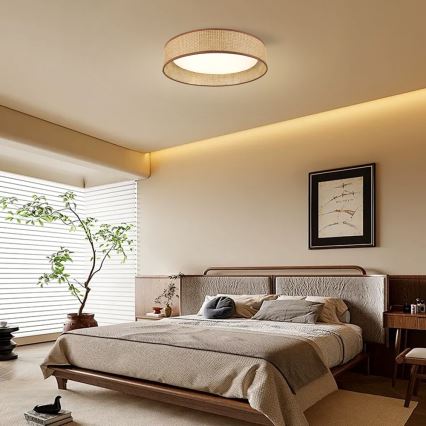 Immax NEO 07288L - Plafonnier LONA LED CCT dimmable 36W/230V 3000–6000K Wi‑Fi Tuya Ø 45,5 cm + télécommande