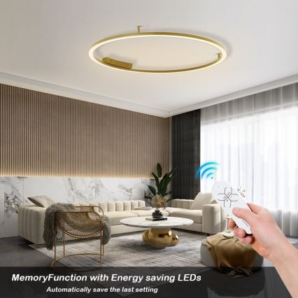 Immax NEO 07290-120G - Plafonnier LED+CCT dimmable FINO LED/55W/230V 2700-6500K Tuya Ø 120 cm + télécommande