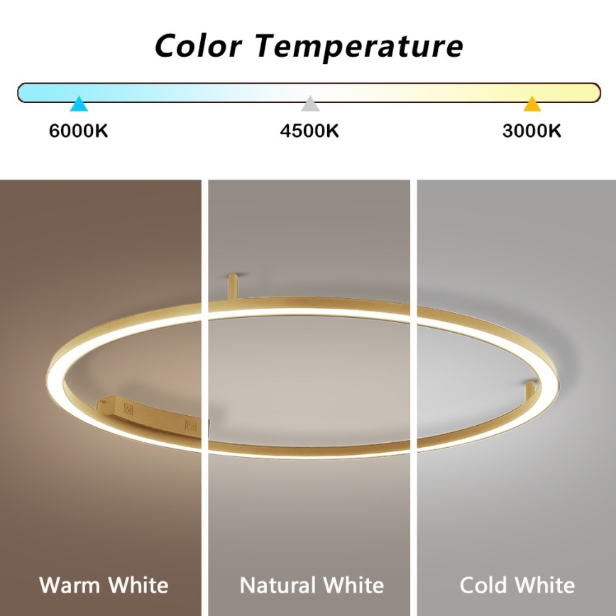 Immax NEO 07290-120G - Plafonnier LED+CCT dimmable FINO LED/55W/230V 2700-6500K Tuya Ø 120 cm + télécommande