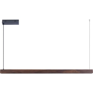 Immax NEO 07300L - Suspension LED dimmable sur câble MADEIRA LED/26W/230V Wi-Fi Tuya 122 cm, finition noyer + télécommande