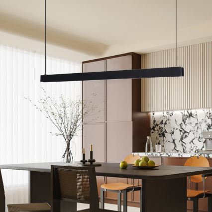 Immax NEO 07306L - LED dimbare hanglamp aan kabel MADEIRA LED/26W/230V Wi‑Fi Tuya 122 cm zwart + afstandsbediening