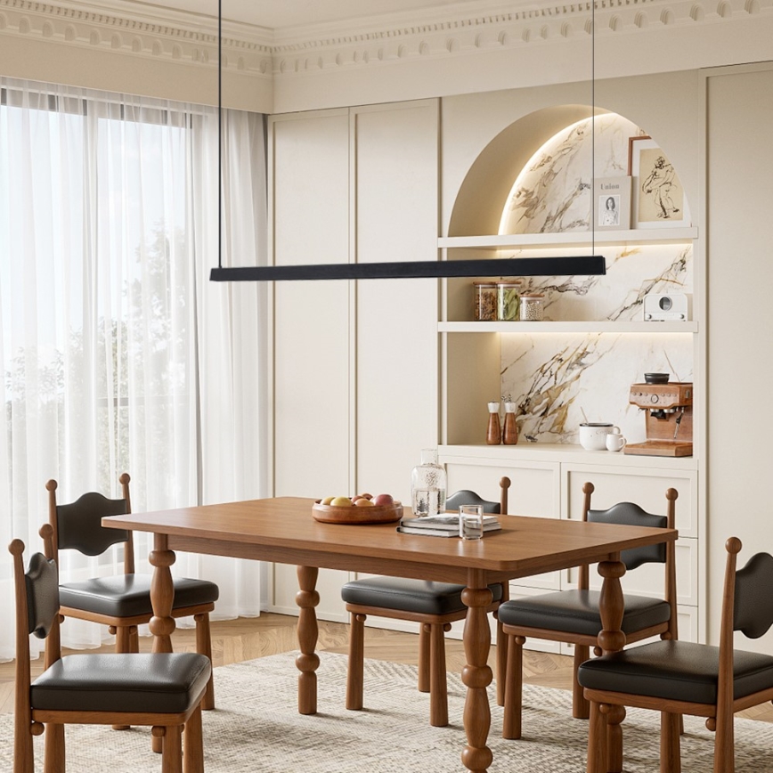 Immax NEO 07308L - LED dimbare hanglamp aan kabel MADEIRA LED/44W/230V Wi-Fi Tuya 202 cm zwart + afstandsbediening