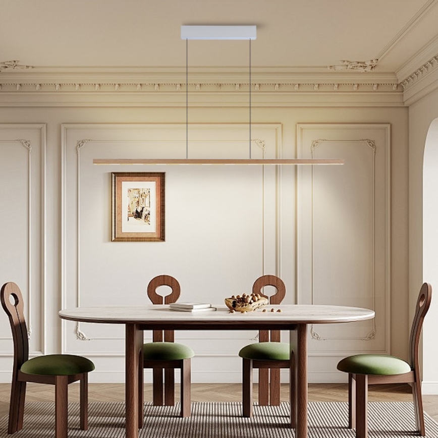 Immax NEO 07310L - Dimbare LED-hanglamp aan kabel met sensor MADEIRA LED/37W/230V 157 cm essenhout