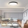 Immax NEO 07313L - Plafonnier LED dimmable SEMPLICI LED/96W/230V Ø 80 cm Wi-Fi Tuya noir + télécommande