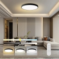 Immax NEO 07314L - Plafonnier LED dimmable SEMPLICI LED/128W/230V Ø 100 cm Wi-Fi Tuya noir + télécommande