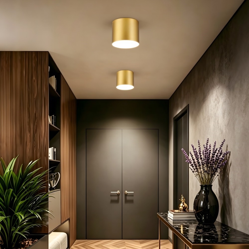 Immax NEO 07318L - Plafonnier LED dimmable RONDATE LED/32W/230V Ø 16,5 cm Wi‑Fi Tuya doré