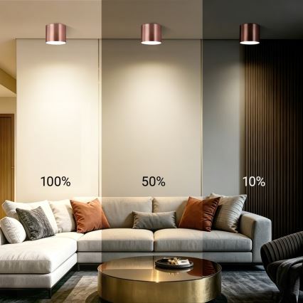 Immax NEO 07320L - LED-dimbare plafondlamp RONDATE LED/32W/230V Ø 16,5 cm Wi-Fi Tuya roségoud