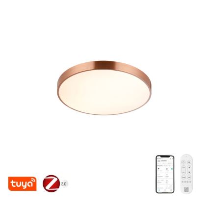 Immax NEO 07321L - Plafonnier LED dimmable NEO LITE SEMPLICI LED/36W/230V Ø 40 cm cuivré + télécommande