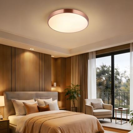 Immax NEO 07321L - Plafonnier LED dimmable NEO LITE SEMPLICI LED/36W/230V Ø 40 cm cuivré + télécommande