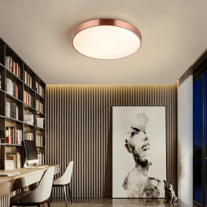 Immax NEO 07321L - Plafonnier LED dimmable NEO LITE SEMPLICI LED/36W/230V Ø 40 cm cuivré + télécommande