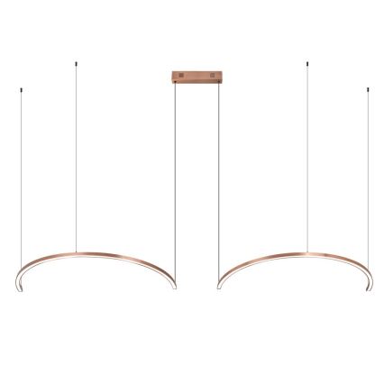 Immax NEO 07328L - Suspension LED dimmable sur câble FINO LED/72W/230V 120 cm or rose Tuya + télécommande