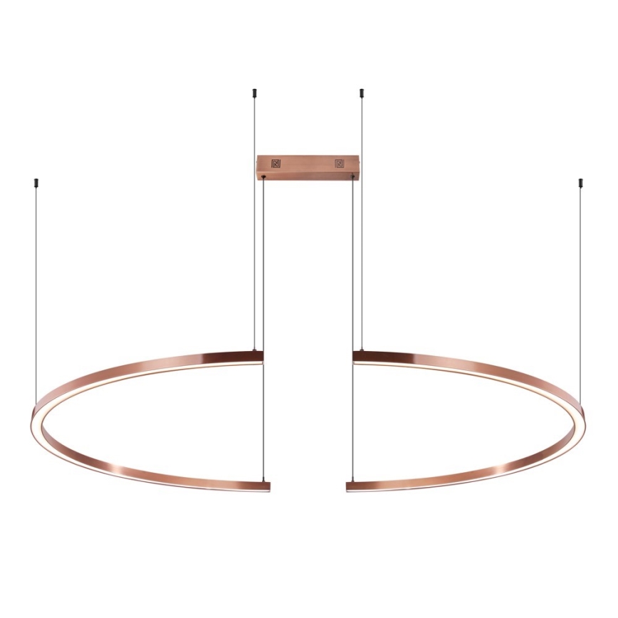 Immax NEO 07328L - Suspension LED dimmable sur câble FINO LED/72W/230V 120 cm or rose Tuya + télécommande