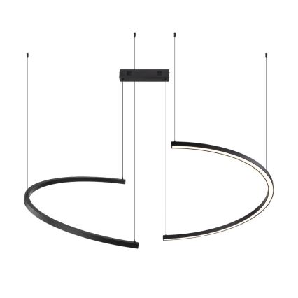 Immax NEO 07329L - Suspension LED dimmable sur câble FINO LED/72W/230V 120 cm Tuya noir + télécommande