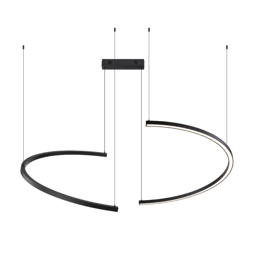 Immax NEO 07329L - Suspension LED dimmable sur câble FINO LED/72W/230V 120 cm Tuya noir + télécommande