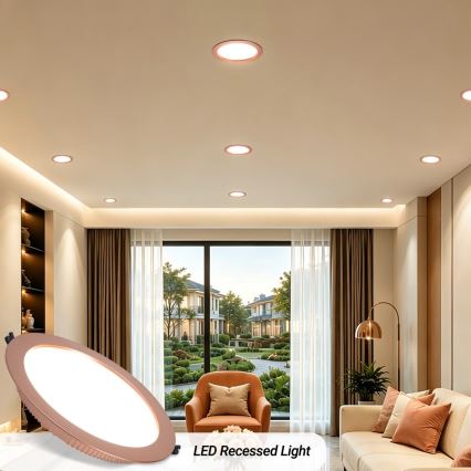 Immax NEO 07331L - LED dimbare inbouwspot DOWN LED/36W/230V Wi-Fi Tuya Ø 23 cm roségoud