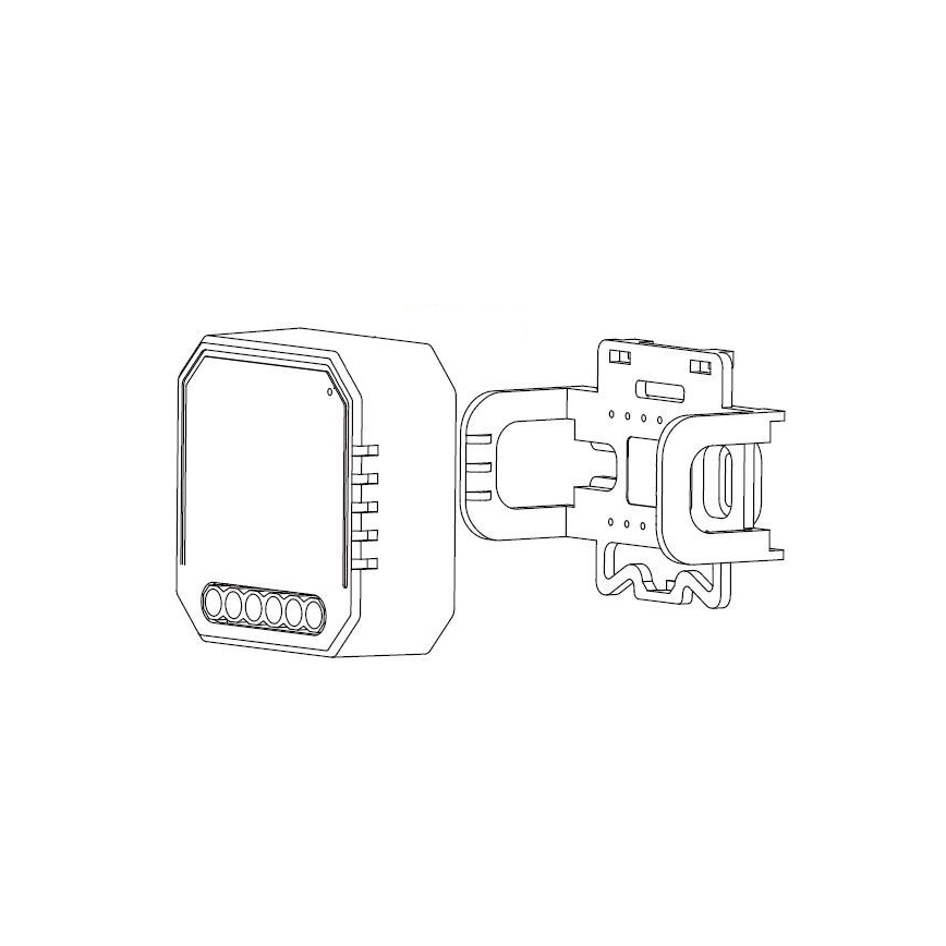Immax NEO 07521L - Contrôleur connecté avec mesure de la consommation V6 1 bouton Tuya