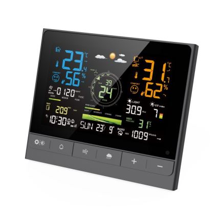 Immax NEO 07528L - Station météo professionnelle 7-en-1 NEO LITE SMART 5V/2xAAA + 3xAA