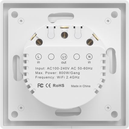Immax NEO 07538L - Slimme 1-knops schakelaar 230V Wi-Fi Tuya