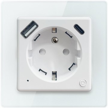 Immax NEO 07544L - Prise intelligente E 16A/230V + 1xUSB-A+1xUSB-C PD 20W Wi-Fi
