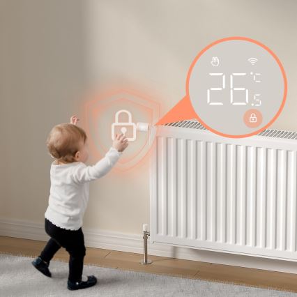 Immax NEO 07554L - Tête thermostatique (alimentée par 3 piles AA)