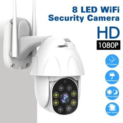 Immax NEO 07702L-3 - Caméra extérieure connectée avec détecteur RJ45 1080p 230V IP65 Wi-Fi Tuya