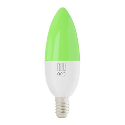 Immax NEO 07716L - LED RGB+CCT Ampoule à intensité variable E14/5,5W/230V 2700K Wi-Fi Tuya