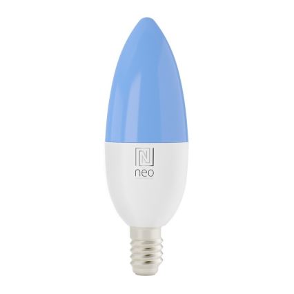 Immax NEO 07716L - LED RGB+CCT Ampoule à intensité variable E14/5,5W/230V 2700K Wi-Fi Tuya