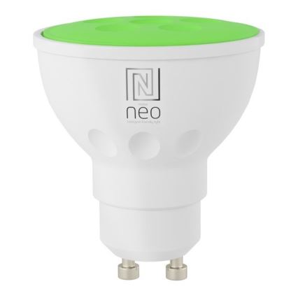 Immax NEO 07724CDO - Lot de 3 ampoules LED RGB+CCT dimmables GU10/4,8W/230V 2700-6500K Wi-Fi Tuya + télécommande