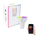 Immax NEO 07724L - LED RGB+CCT Dimbare lamp GU10/4,8W/230V 2700K Wi-Fi Tuya