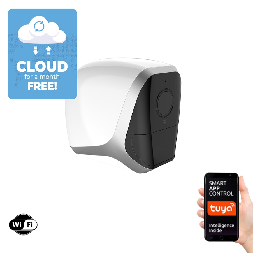 Immax NEO 07727L - Slimme buitencamera met NEO LITE sensor 1080p 5V IP65 5400mAh Wi-Fi Tuya