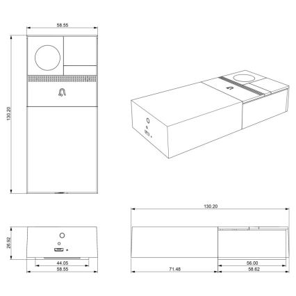 Immax NEO 07728L - Sonnette vidéo NEO LITE Smart Wi-Fi Tuya IP54