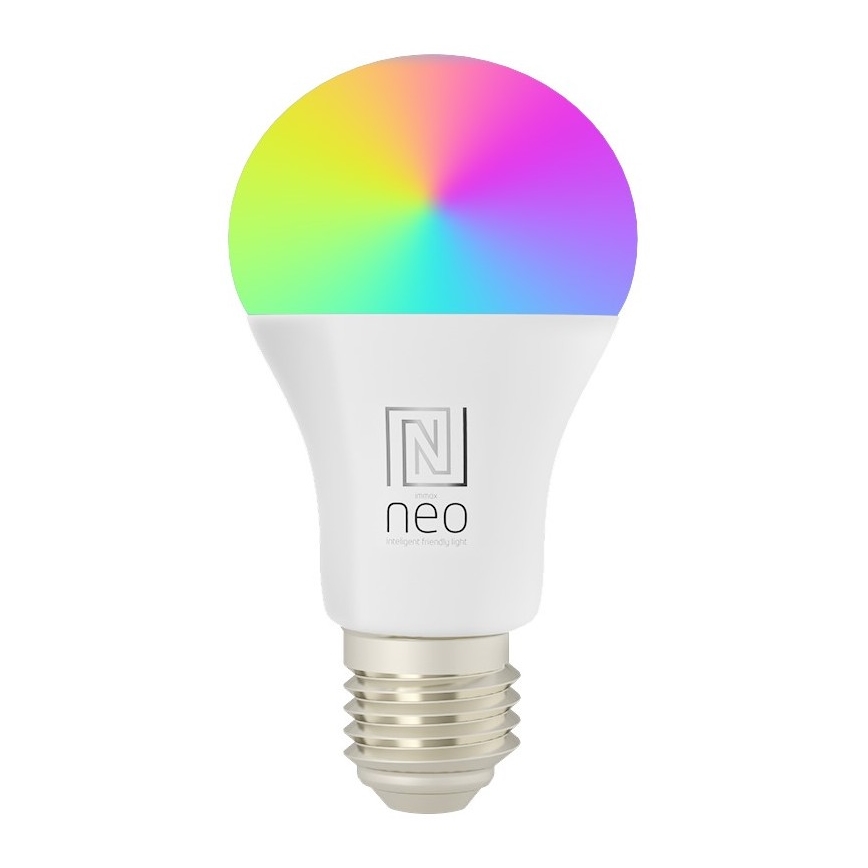 Immax NEO 07743L - Dimbare LED RGB+CCT Lamp E27/11W/230V 2700-6500K Tuya