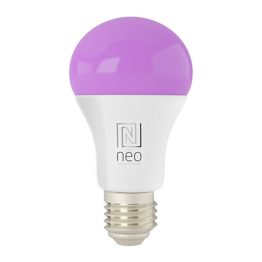 Immax NEO 07743L - Dimbare LED RGB+CCT Lamp E27/11W/230V 2700-6500K Tuya