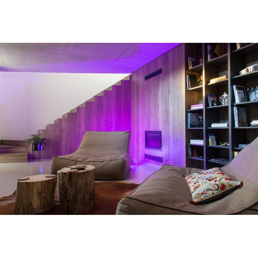 Immax NEO 07745CDO - Lot de 3 ampoules LED RGB+CCT dimmables E14/6W/230V Tuya Wi-Fi + télécommande