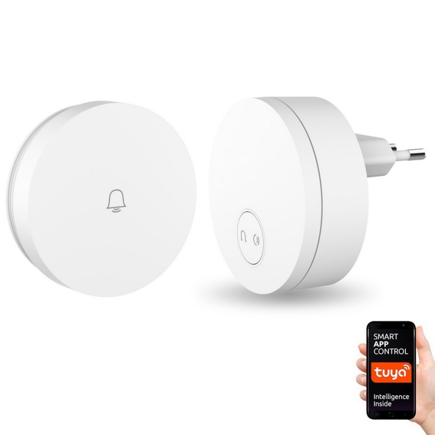 Immax NEO 07769L - Draadloze deurbel met stekker NEO LITE 230V Wi-Fi Tuya