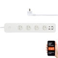 Immax NEO 07771L - Multiprise NEO LITE Smart 4x AC + 3x USB + 1x USB-C Wi-Fi Tuya