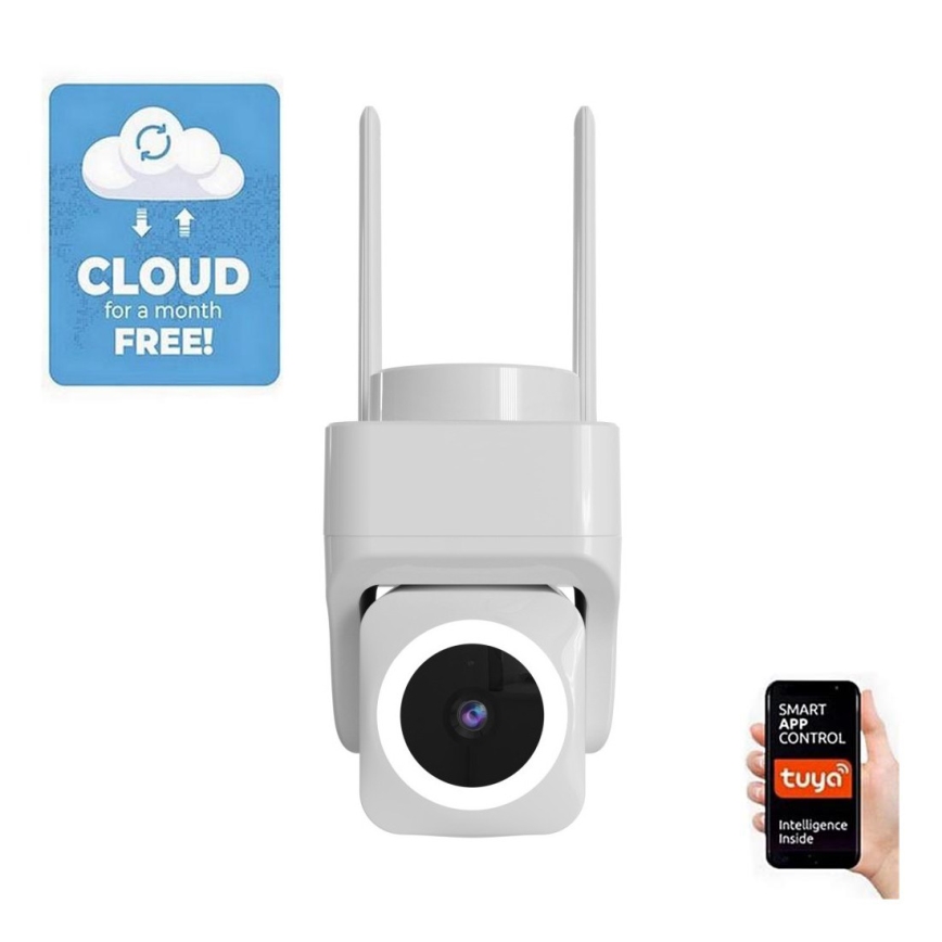 Immax NEO 07793L - Slimme buitencamera met sensor CUBE 4MP 5V IP65 Wi-Fi Tuya