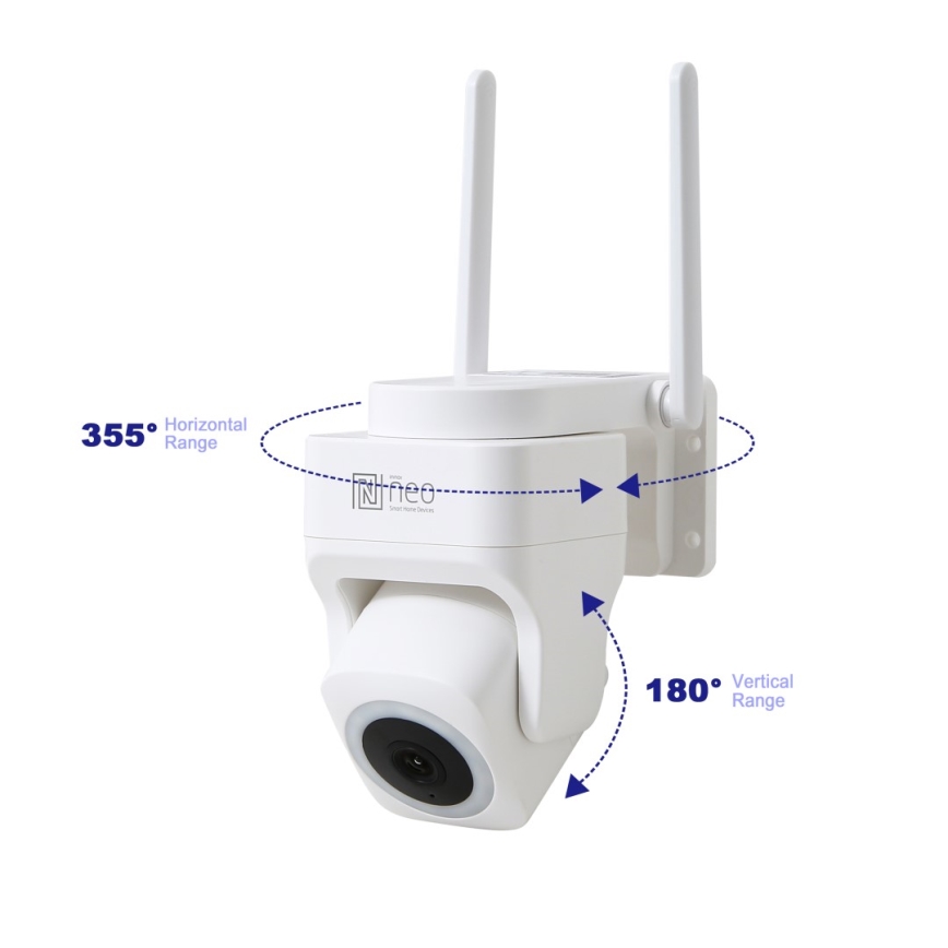 Immax NEO 07793L - Slimme buitencamera met sensor CUBE 4MP 5V IP65 Wi-Fi Tuya