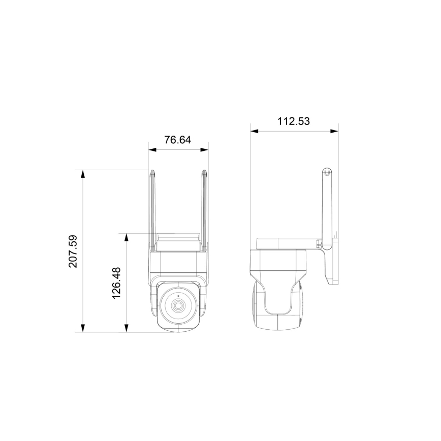 Immax NEO 07793L - Slimme buitencamera met sensor CUBE 4MP 5V IP65 Wi-Fi Tuya