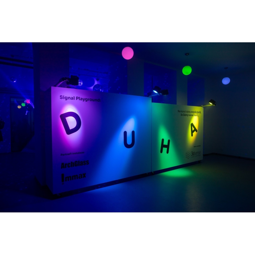 Immax NEO 07794CDO - Lot de 3 ampoules LED RGB+CCT dimmables E27/14W/230V 2700K-6500K Tuya Wi‑Fi + télécommande