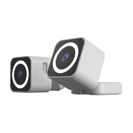 Immax NEO 07796L-Caméra connectée d'intérieur avec détecteur LITTLE CUBE 3MP 5V Wi-Fi Tuya