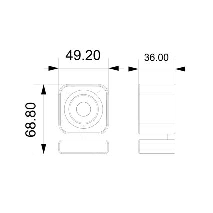 Immax NEO 07796L-Caméra connectée d'intérieur avec détecteur LITTLE CUBE 3MP 5V Wi-Fi Tuya