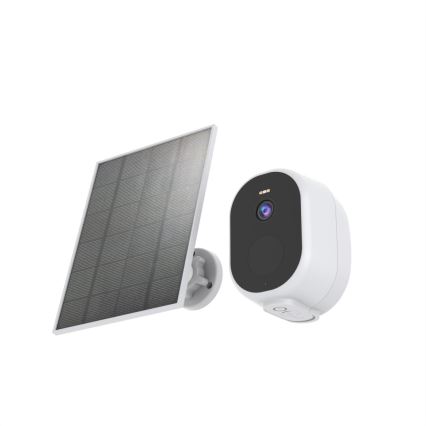Immax NEO 07802L - Slimme buitenzonnecamera met sensor BARREL 5000 mAh Wi-Fi Tuya IP65