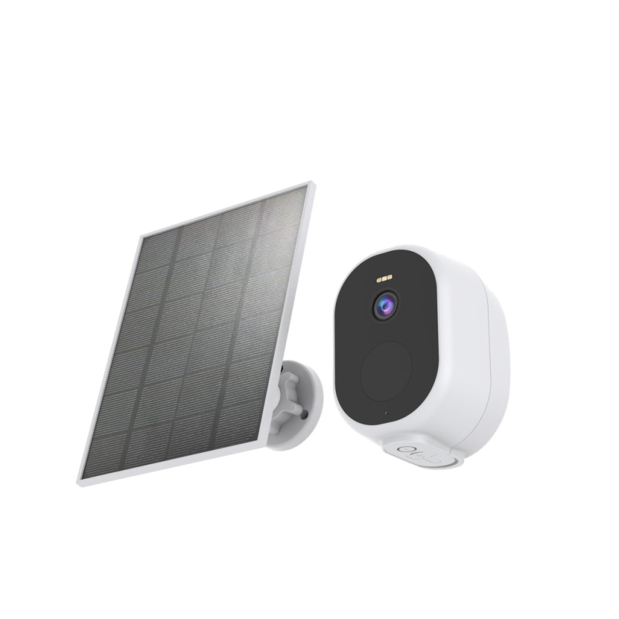 Immax NEO 07802L - Slimme buitenzonnecamera met sensor BARREL 5000 mAh Wi-Fi Tuya IP65