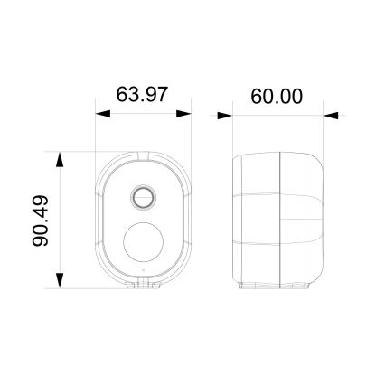 Immax NEO 07802L - Slimme buitenzonnecamera met sensor BARREL 5000 mAh Wi-Fi Tuya IP65