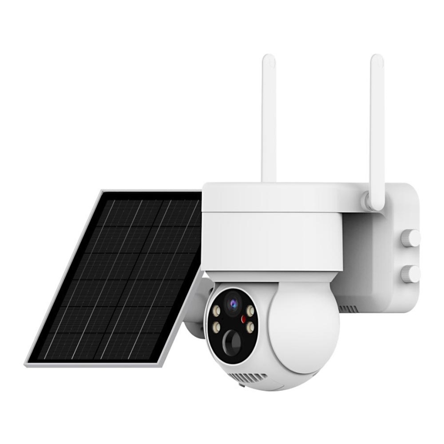 Immax NEO 07803L - Caméra solaire connectée pour l'extérieur avec détecteur SENTRY 6000 mAh Wi-Fi Tuya IP65