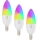 Immax NEO 07808C - Set van 3 dimbare LED-lampen RGB+CCT E14/4,8W/230V Wi-Fi Tuya