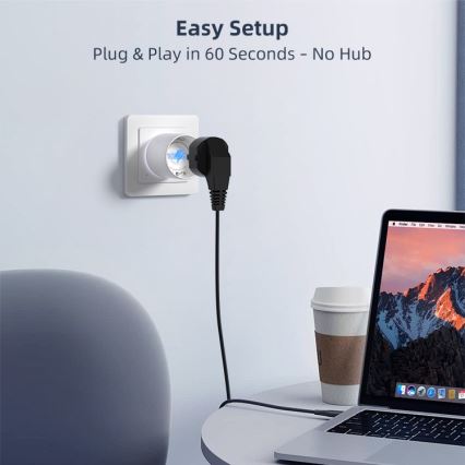 Immax NEO 07812L - Slimme stekker type E 3500W Wi-Fi